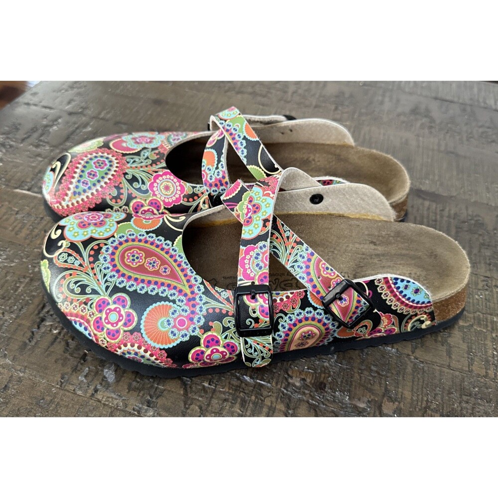 Birkenstock Birki’s Floral Paisley Print Clogs – Women’s Size 9 - 40